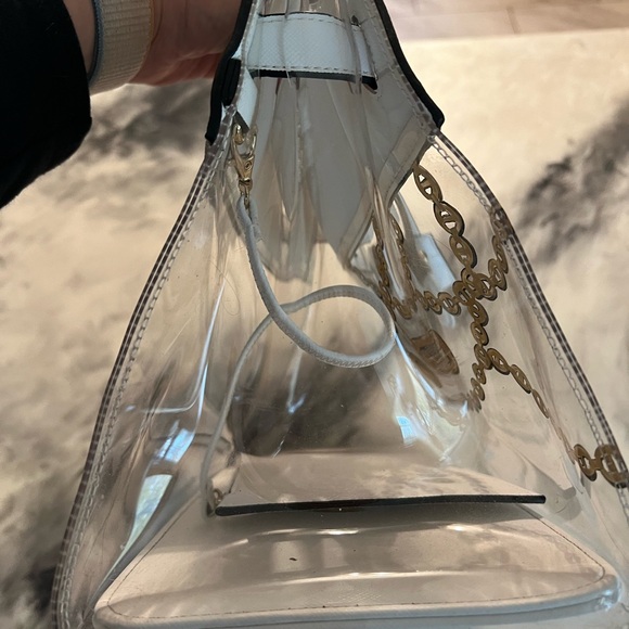 DeVesi Clear Boss Hand painted Tote - Picture 5 of 17